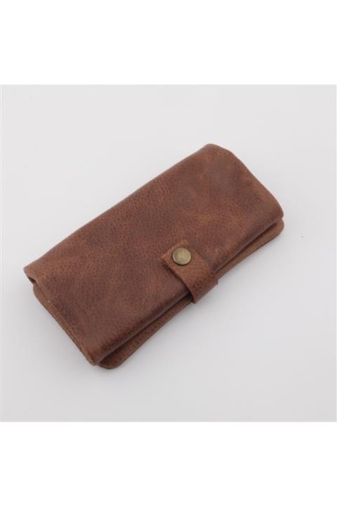 HEDİYESELİ Uzun Kahverengi Tütün Kesesi