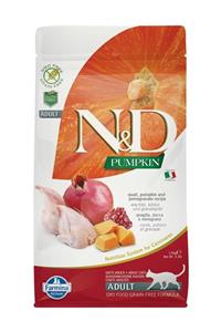 N&D Balkabak Tahılsız Bıldırcın & Nar Yetişkin Kedi Maması 1,5 kg