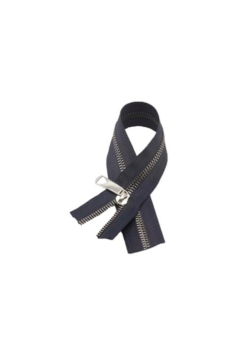 The Fabric Yarn Lacivert Fermuar Gümüş 40 Cm