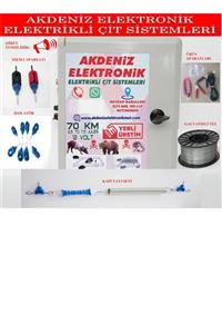 Akdeniz Elektronik Elektrikli Çit Cihazı Full Paket Ayı Domuz Kovucu