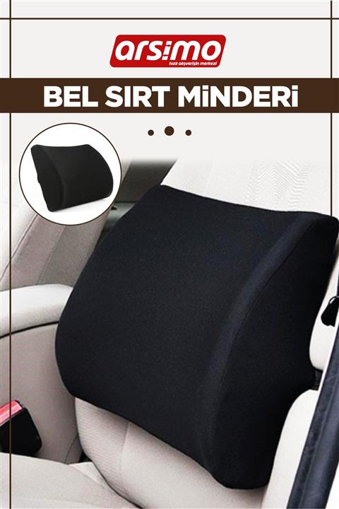 Arsimo Tam Ortopedik Sırt Minderi Bel Yastığı Destek Dik Duruş Desteği