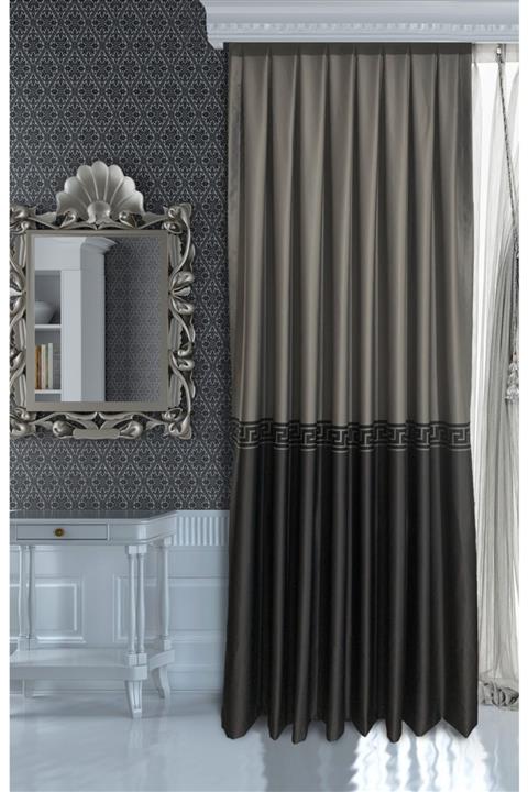 Nebumu Venedik Bordürlü Pileli Fon Perde