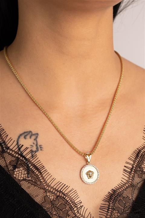 YAVUZ KUYUMCULUK Kadın Altın Popcorn Medusa Kolye