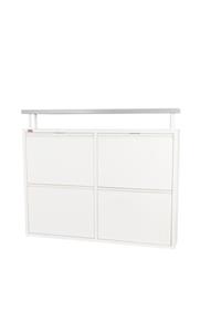 Pratik Metal Ayakkabılık ve Mobilya Beyaz 2x2 Pratik Metal Ayakkabılık