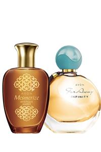 AVON Far Away Infinity Ve Mesmerize Mystique Amber Kadın Parfüm Paketi