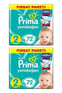Prima Aktif Bebek Mini 2 Beden Fırsat Paketi 72x2 144 Adet Bebek Bezi