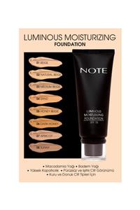 NOTE Luminous Moisturizing Fondöten 02 Natural Beige