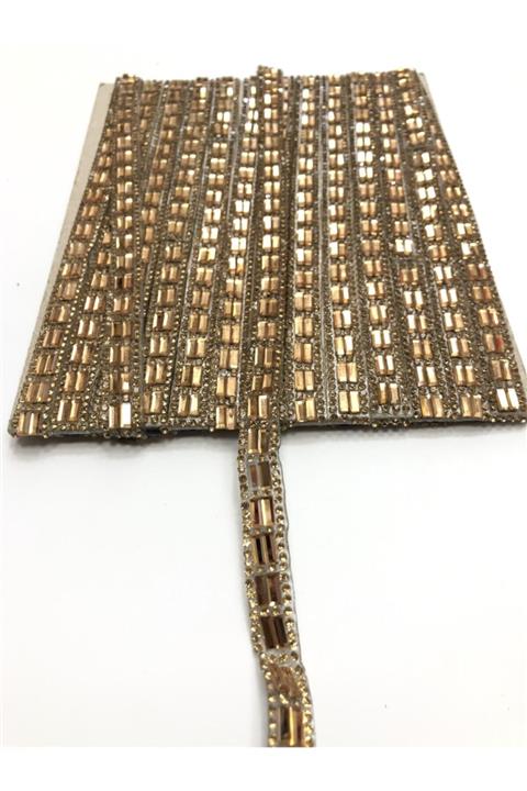 Hobigram Kahverengi Ütü İle Yapışan Aplik Şerit