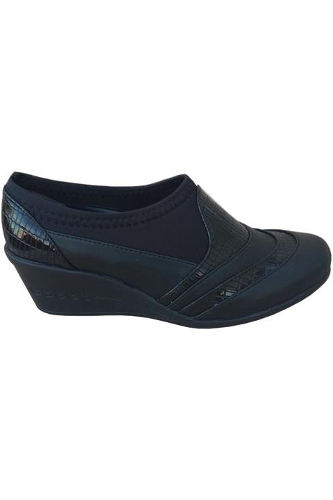 Ventes Kadın Siyah Dolgu Topuk Ayakkabı