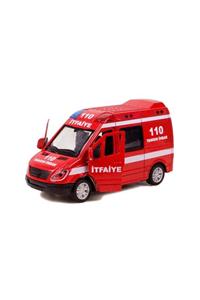 cstars Cs-13 Metal Kasa Die-cast Itfaiye Oyuncak 14 Cm Çek Bırak