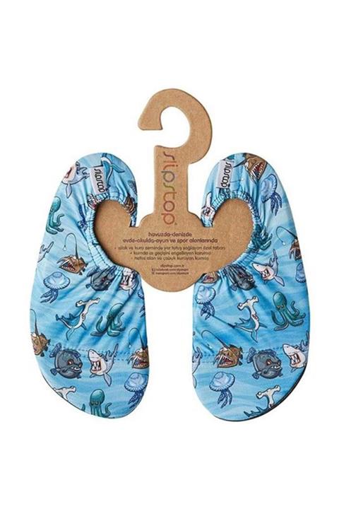 SLIPSTOP Punk Unisex Kaydırmaz Taban Çocuk Deniz Ayakkabısı Mavi