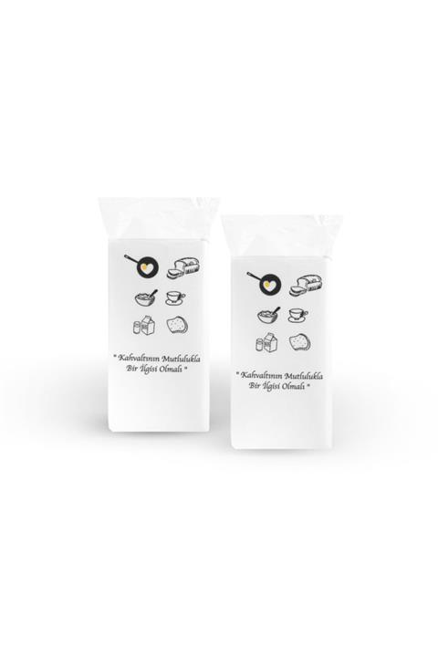 Nika Konuşan Kahvaltı Tasarımlı Dekor Peçete 40 Adet