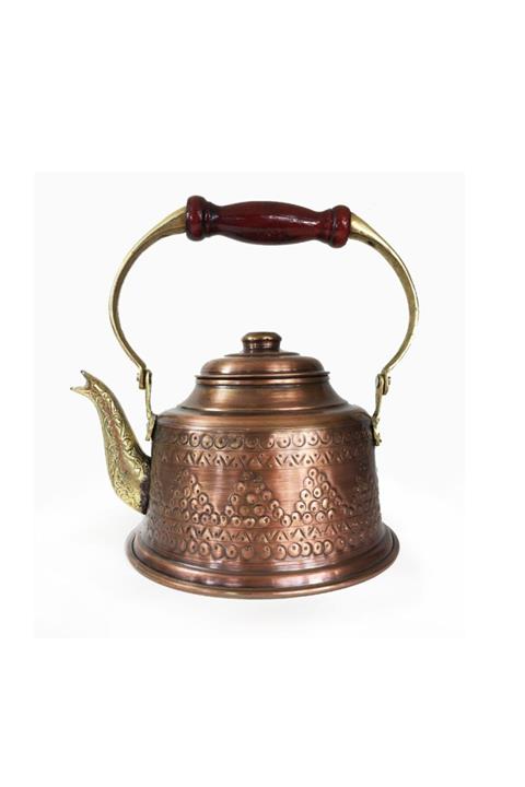 Shark Maraş Zımba İşçiliği Antik Bakır Demlik