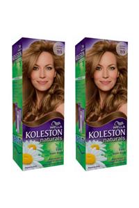 Wella 2’li Koleston Naturals 7/3 Karamel Kumral - Fındık Kabuğu - Kalıcı Krem Saç Boyası