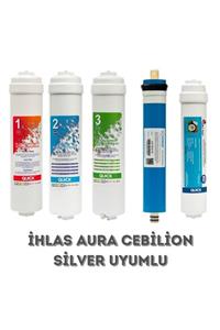 İhlas Aura Cebilon Silver Su Arıtma Cihazı Uyumlu 5li Filtre Set