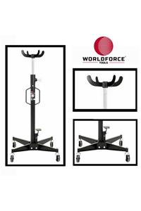 WORLDFORCE TOOLS Worldforce Otomatik Frenli Dikey Şanzıman Kriko 0,5 Ton Profesyonel Servis Ekipmanı