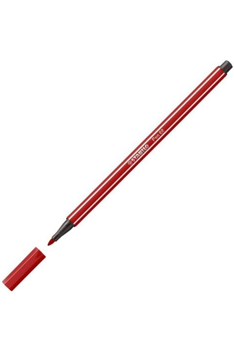 Stabilo Pen 68 Keçeli Kalem - Koyu Kırmızı
