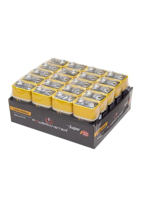 Powermaster 20'li Paket 9 Volt Pil