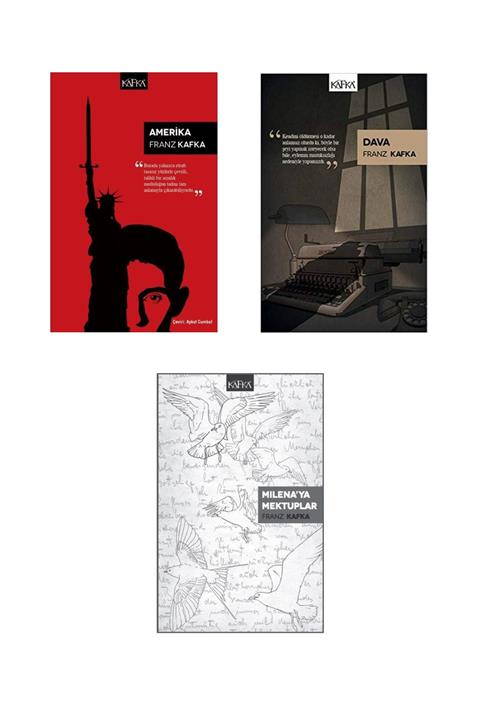 Kafka Yayınları Kafka Serisi - Amerika - Dava - Milena'ya Mektuplar - Franz Kafka