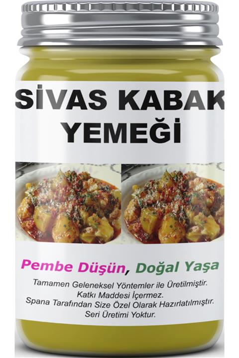 SPANA Sivas Kabak Yemeği Ev Yapımı Katkısız 330gr
