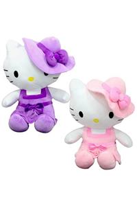 Sunman Pembe Peluş Hello Kitty Elbiseli Şapkalı 36cm