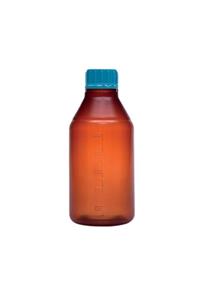 ISOLAB Iso Vida Kapaklı  Orta Boyun  P.p Amber 2000ml (50 Adet)