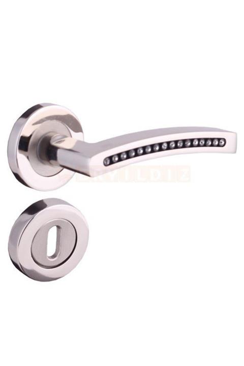 Anadolu Nobel Tıp Kitabevleri Nobel Omega Taşlı Nikel Saten Rozetli Oda Kapı Kolu