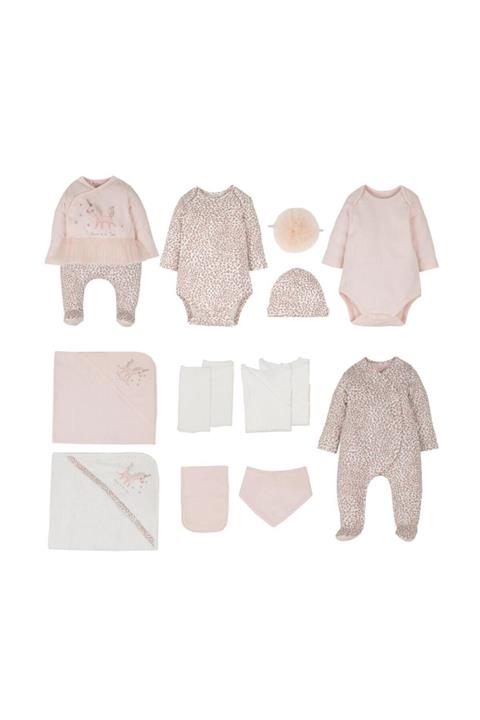 İDİL BABY Kız Bebek Hastane Çıkış Seti 14367 15'li