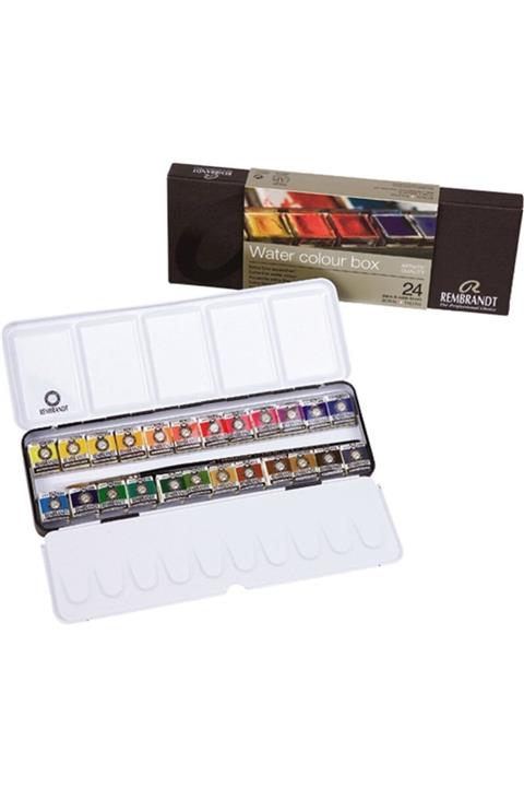 Rembrandt Water Colour Box Sulu Boya Seti 24 Renk
