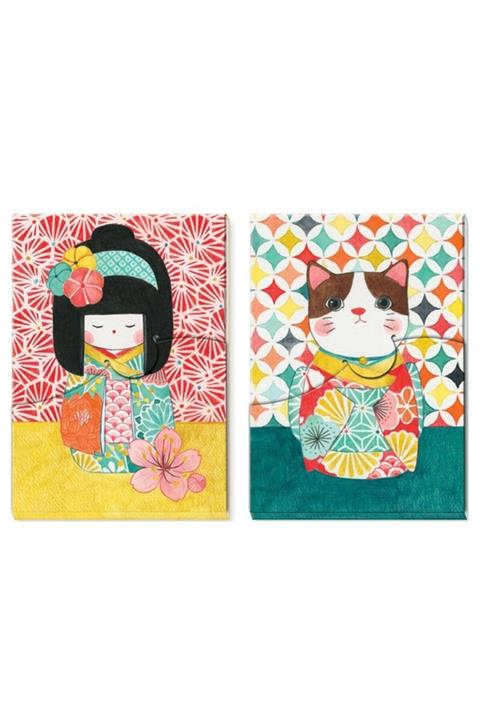 djeco Renkli Lovely Paper 2 li Not Kağıtları