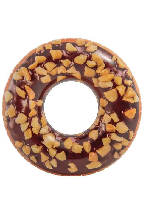elife shop Es56262 Çikolatalı Donut Tasarımlı Havuz & Deniz Simidi Can Simidi 114 Cm.