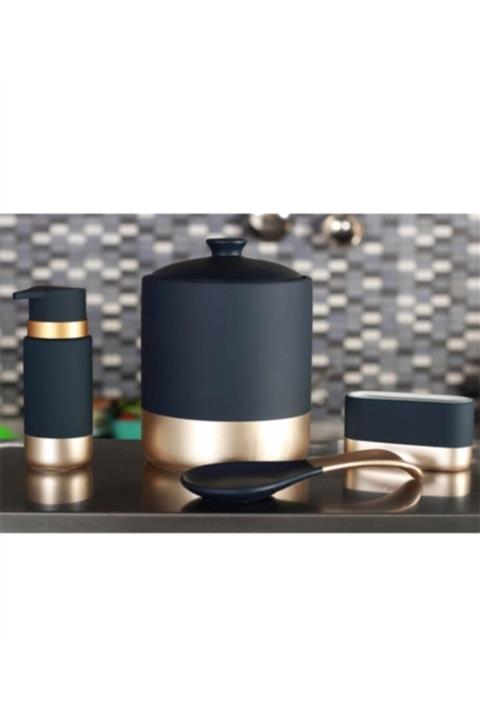 ACAR Seramik 4 Lü Set - Antrasit