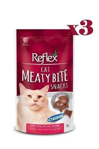 Reflex Meaty Bite Hindi Ve Ciğerli Kedi Ödülü 40 G X3 Paket