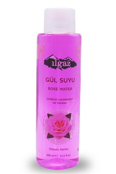 ILGAZ Klasik Doğal Gül Suyu 400ml Cilt Bakım Kullanımına Uygun