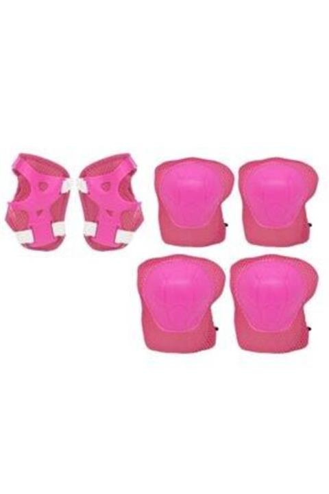 Asya Oyuncak 3'lü Koruma Seti - Dizlik Dirseklik Pembe
