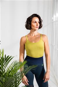 LOTUS&SKY Erni Seamless Lime Spor Sütyeni