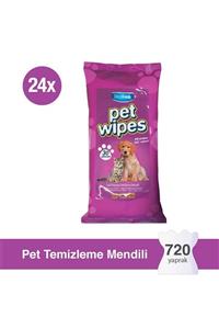 Deep Fresh Evcil Hayvan Pati Temizleme Mendili 24 x 30 Yaprak