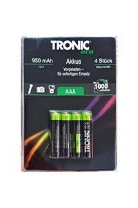 Çeşitli Tronıc Eco 950 Mah Şarjlı Aaa Ince Kalem Pil 4'lü Paket