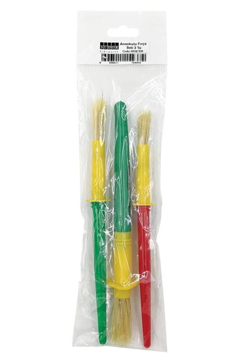 Mahi Max Südor Anaokulu Resim Fırçası 3'lü Set