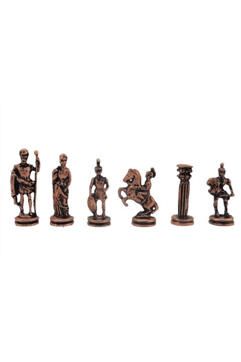 Gift Home (SADECE SATRANÇ TAŞI İSTEYENE) Gifthome, Küçük, Metal, Antik, Roma Figürlü Satranç Taşı