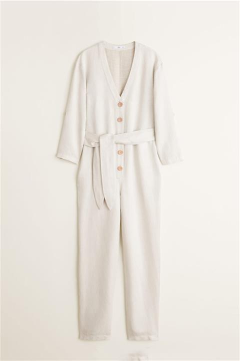 Mango Uzun Keten Tulum