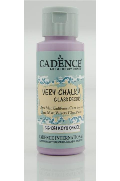 Cadence Very Chalky Glass Decor Cam Boyası - CG 1374 Koyu Orkide