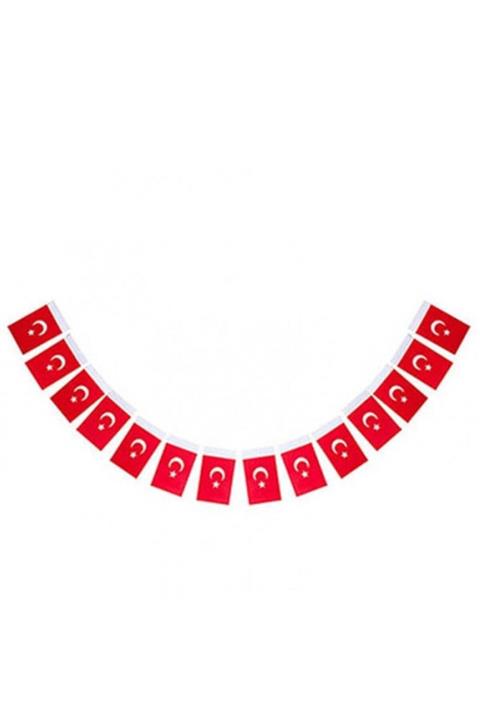 Vatan Bayrak Ipli Büyük Kağıt Türk Bayrağı 50'li Paket 19,5 X 11 Cm 10 Adet