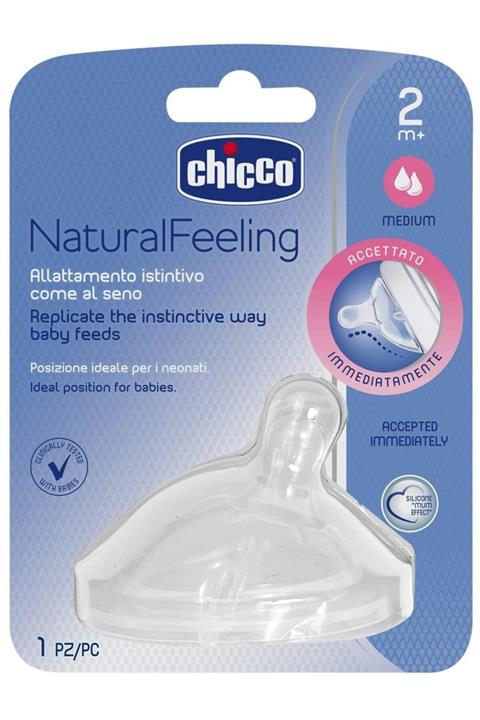 Chicco Naturalfeeling Biberon Emziği 2 Ay+ Orta Akışlı Tekli Paket