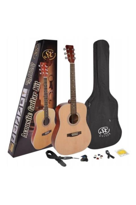 SX Sd204k 4/4 Akustik Gitar Paketi (natural)