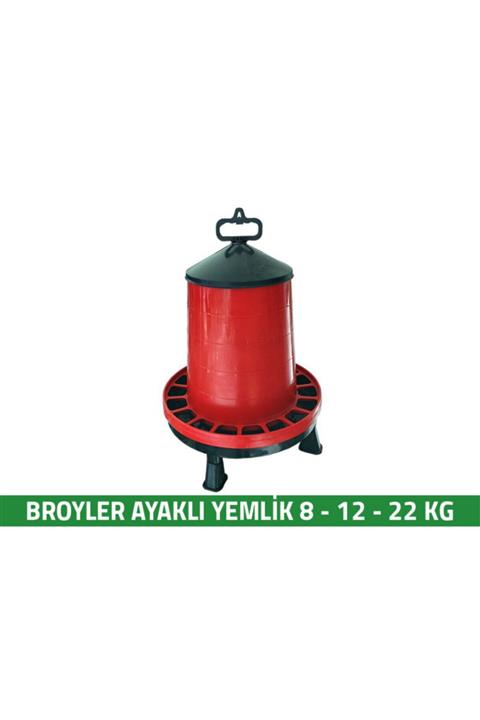 TEKPLAST Ayaklı 12 Kg Tavuk Civciv Hindi Yemliği