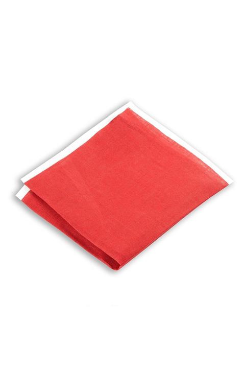 1001 Kravat Kiremit Renkli 33x33 Cm Ölçülerinde Keten Cep Mendili