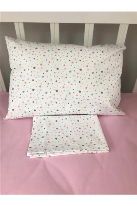Çeyiz Bahçesi Yıldızlı 2’Li Bebek Yastık Kılıfı 35&45