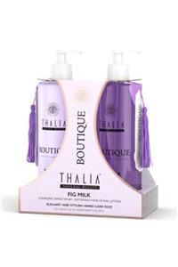 Thalia Duo Care El Bakım Seti - Incir Sütü Özlü - - (400 ml Sıvı Sabun + 400 ml El & Tırnak Bakım Losyonu)