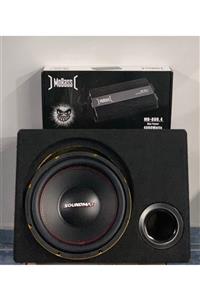 Soundmax 30 Cm Kabinli Bass 1500 Watt+mobass Mb-800.4 4000watt Anfi